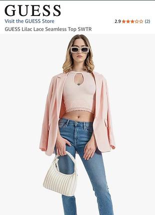 Безшовний топ guess lilac lace swtr