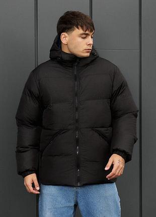 Двостороння куртка на зиму staff rovx black & navy