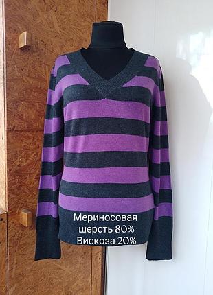 Шерстяной вискозный трикотажный свитер свитер джемпер полувер большого размера шерсть