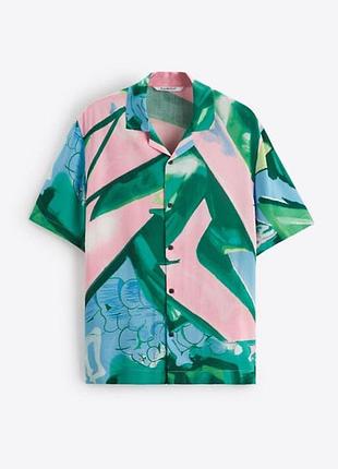 Сорочка гавайка zara m 4