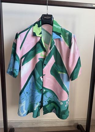 Сорочка гавайка zara m 2