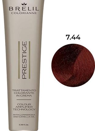 Фарба для волосся colorianne prestige 7/44, 100 мл brelil