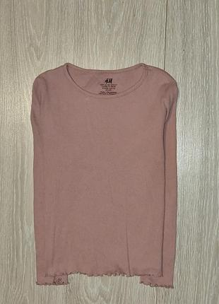 Ребристий реглан, лонг від h&m на 7-8 років