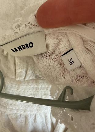 Біле плаття,сукня sandro з прошви 5
