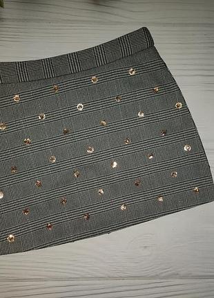 Юбка юбка в горох с пайетками river island