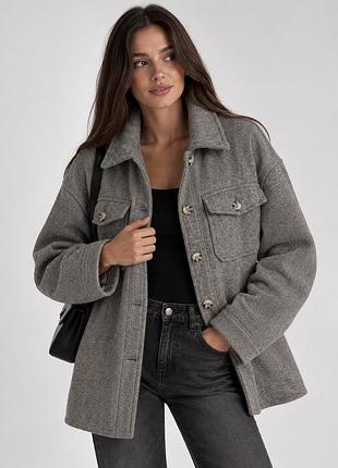 Пальто-рубашка pull&bear