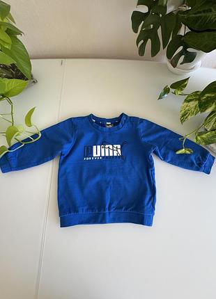 Светир на хлопчика,синього кольору puma  на 9-12 місяців
