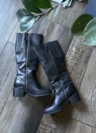 Clarks maypearl viola сапожки чоботи натуральна шкіра