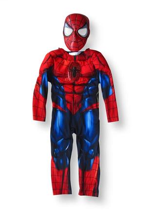 Детский карнавальный маскарадный костюм человек паук spiderman для мальчиков marvel halloween хэллоуин новогодний 3-4 года