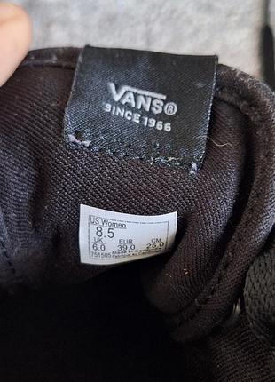 Оригинальные кеды vans black / black triple black 9