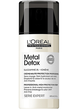 Крем-уход для уменьшения ломкости metal detox l'oreal professionnel paris, 100 мл