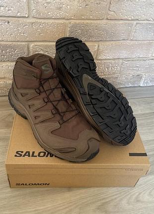 Черевики чоловічі salomon xa forces mid gtx en - earth brown оригінал