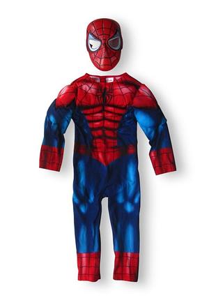 Детский карнавальный маскарадный костюм человек паук spiderman для мальчиков marvel halloween хэллоуин новогодний george 3-4 года