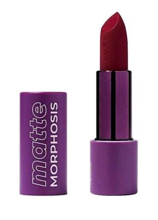 Пудрова матова помада для губ lamel make up matte morphosis lipstick 06, 3.7 г