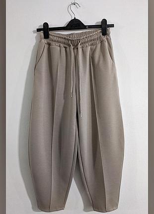 Брюки-багги из трикотажной ткани new collection