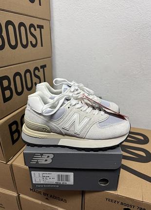 Кросівки new balance 574 legacy white / нью беленс 574 білі 38 39 40 41 42 43