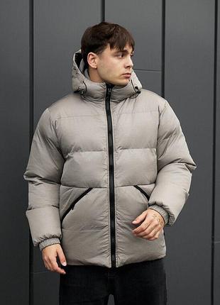 Чоловіча двостороння куртка staff rovx black & gray