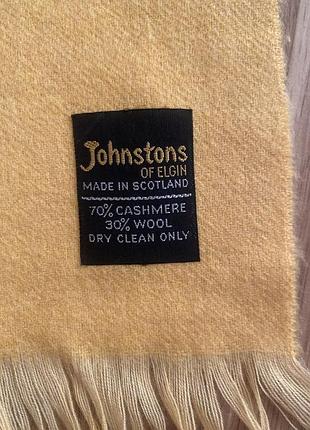 Кашеміровий шарф johnstons of elgin