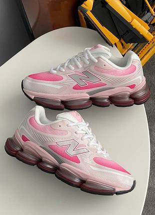 New balance 2000 white grey pink