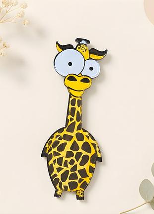 🦒✨ креативна акрилова брошка «кумедний жираф із великими очима» 💎