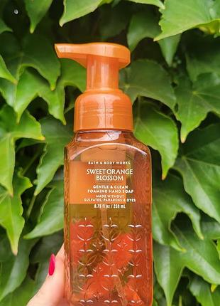 Нежное пенное мыло sweet orange blossom от bath &amp; body works