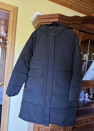 Пуховик черный оверсайз xxl 44eur