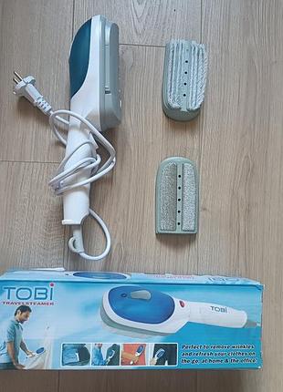Ручний відпарювач для одягу tobi steam brush, парова праска, щітка-праска