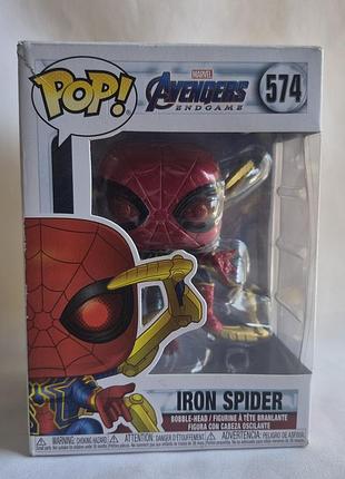 Funko pop marvel avangers endgame iron spider 574 оригінал