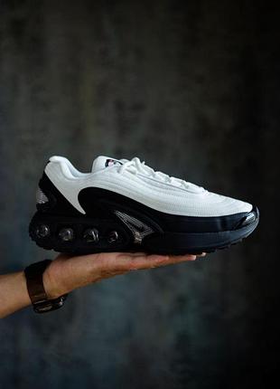 Чоловічі чорно-білі кросівки nike air max dn white black х ейр макс 42