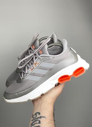 Оригінальні кросівки adidas climachill crazy cool сірі з помаранчевим 40 2/3 р. 25.5 см