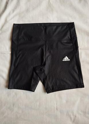 Спортивные шорты adidas размер l стрейч черные