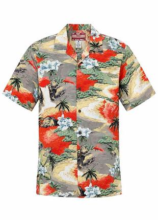 Крута фірмова гавайська сорочка з коротким рукавом шведка rjc hawaiian shirt