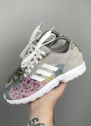 Оригінальні кросівки adidas zx flux woven квіткові 39 1/3 р. 24.5 см