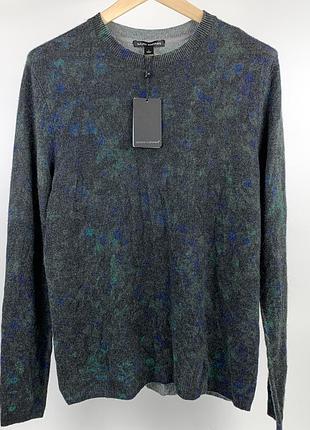 Светр autumn cashmere merino wool cashmere splatter paint print розмір l