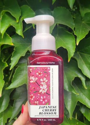 Нежное пенное мыло japanese cherry blossom от bath &amp; body works пенка вишневая