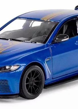 Металлическая машинка kinsmart 1:38 jaguar sv project 8 livery edition kt5416wf, инерционная / синий
