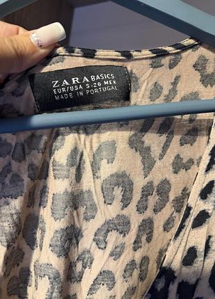 Платье zara леопардовое 3