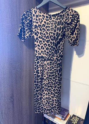 Платье zara леопардовое 4