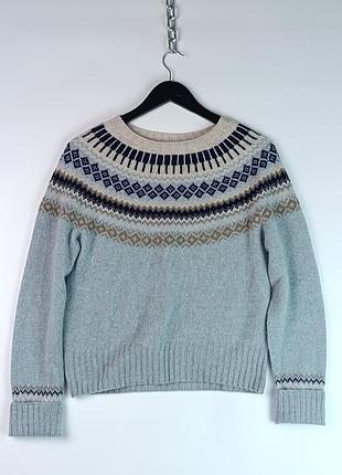 Жіночий вовняний светр johnstons of elgin x pringle of scotland lambswool sweater/з вовни/шерсті/шерстяний/теплий/шотландія/