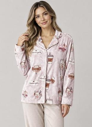 Велюрова домашня кофта primark