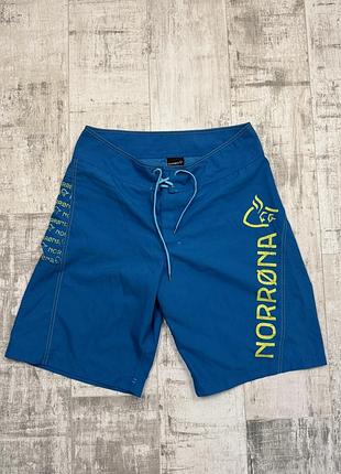 Шорти спортивні norrona технічні, розмір l, блакитні