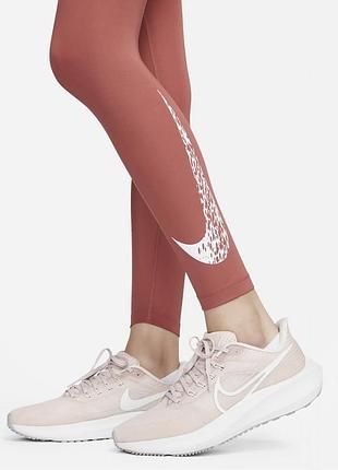 Спортивные лосины леггинсы женские nike swoosh run peach оригинал