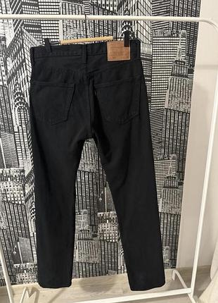 Чоловічі прямі джинси levi’s 501 чорні базові джинси levi’s premium 501 модель