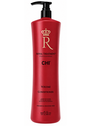 Кондиционер безсульфатный для придания объема волосам volume royal treatment new chi, 946 мл
