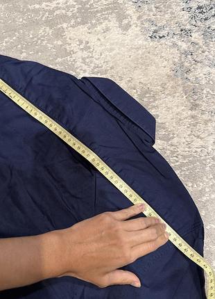 Сорочка синя slim fit zara s 9