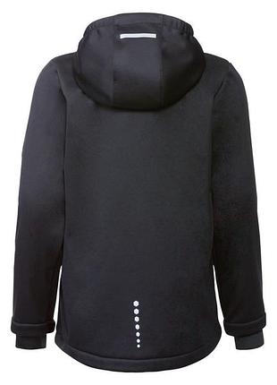Ветровка softshell / софтшелл для девочки crivit 358145 134-140 см (8-10 years) черный 2