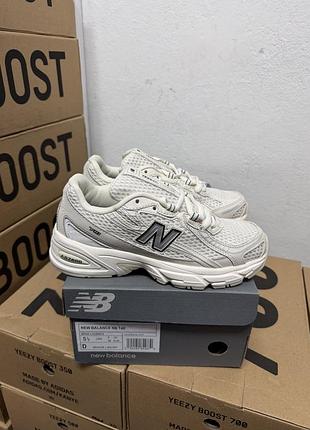 Кроссовки new balance 740 beige / Зеленое белес 740 бежевые 36 37 38 39 40 41