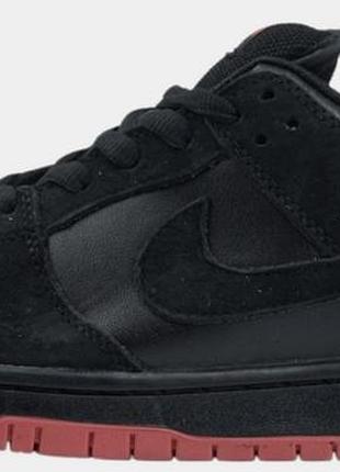 Кросівки nike sb dunk low pigeon black red