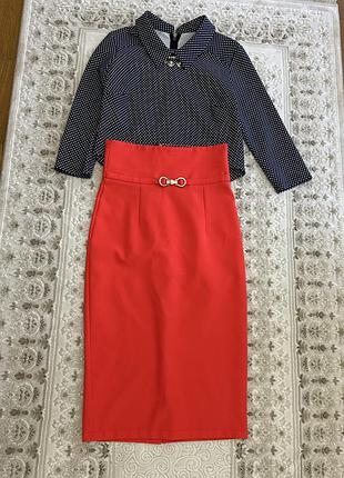 👗 жіночий костюм: блузка + спідниця