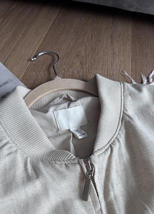 Бомбер бежевий h&m 8
